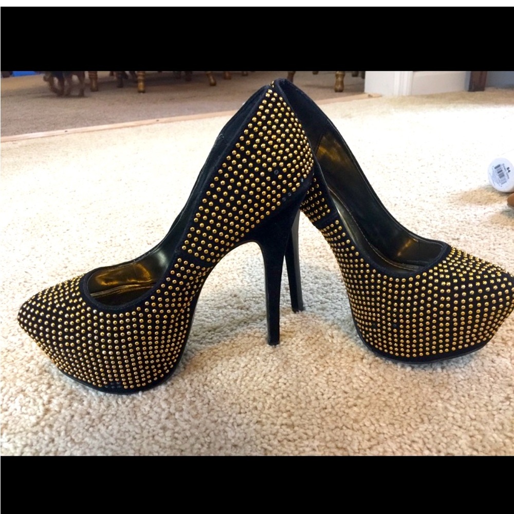 Posh Studded Heels - Picture 2 of 4